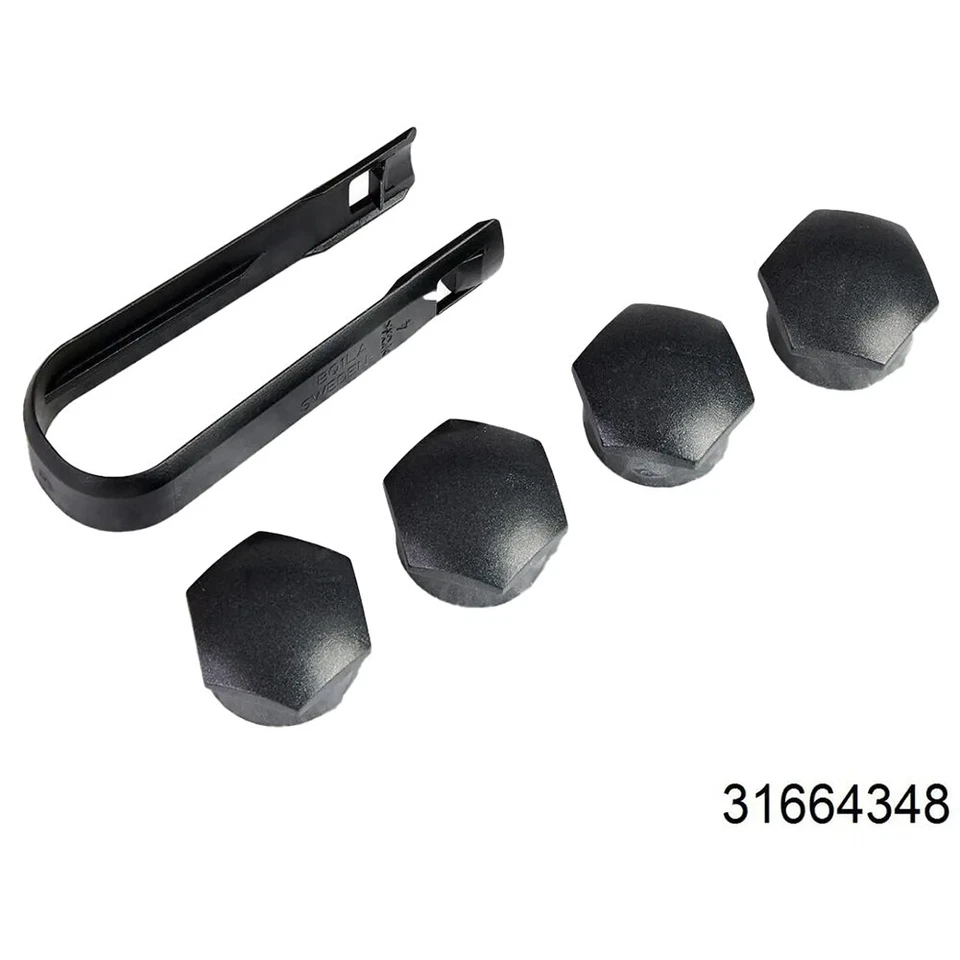 31664348 Tornillos de rueda de bloqueo Tapa protectora (gris) para VolvoXC60XC90S60S90V60V90 Foto 2 de 4