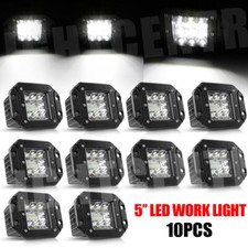 5 Flush Mount Led Work Light Bar Bumper Reverse Pod Spot Flood Driving Fog Lamp 5 Flush Mount Led Work Light Bar Bumper Reverse Pod Spot Flood Driving Fog Lamp