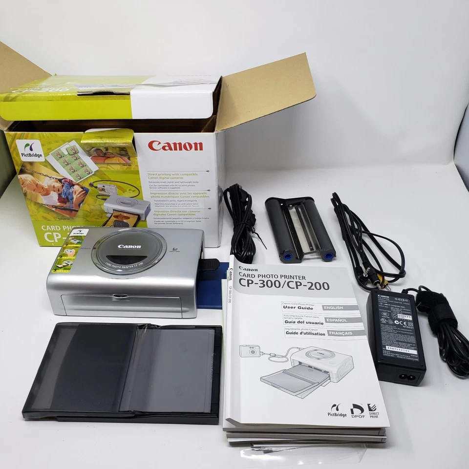 Canon Photo Printer CP-200 Digital Card Direct Print & Accessories In Box - Image 4 of 4