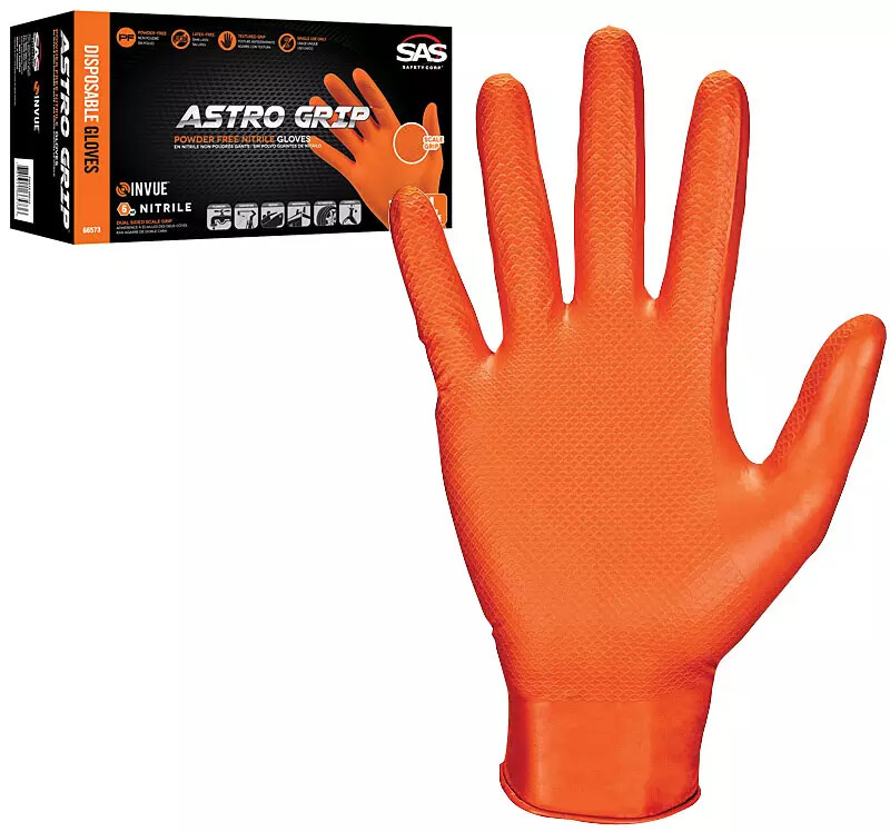 Exam Gloves Sas Astro Grip Powder Free Nitrile Gloves SAS Astro