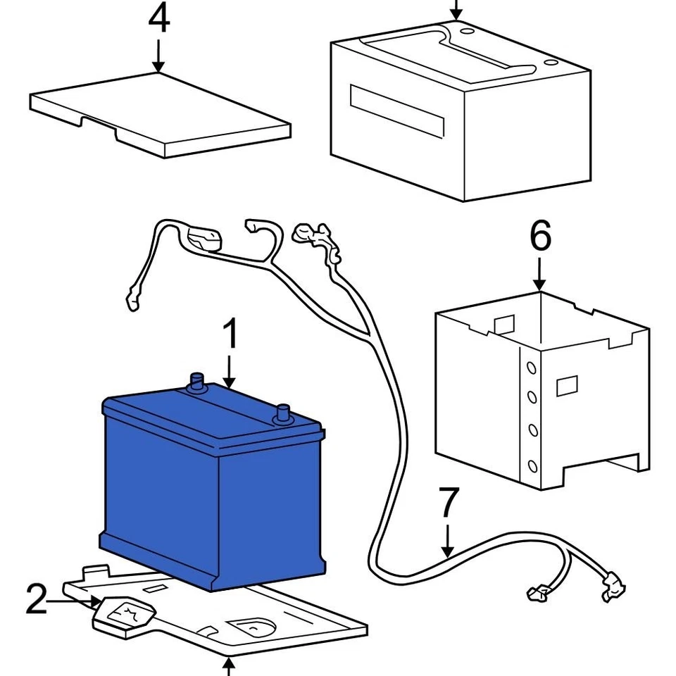 For Hyundai Sonata 1999-2009 Hyundai 0027516001 Vehicle Battery Foto 3 de 4
