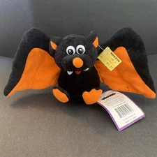 Stuffins 1997 Black And Orange Bat Plush New Old Stock Still Has Toys R Us Tag