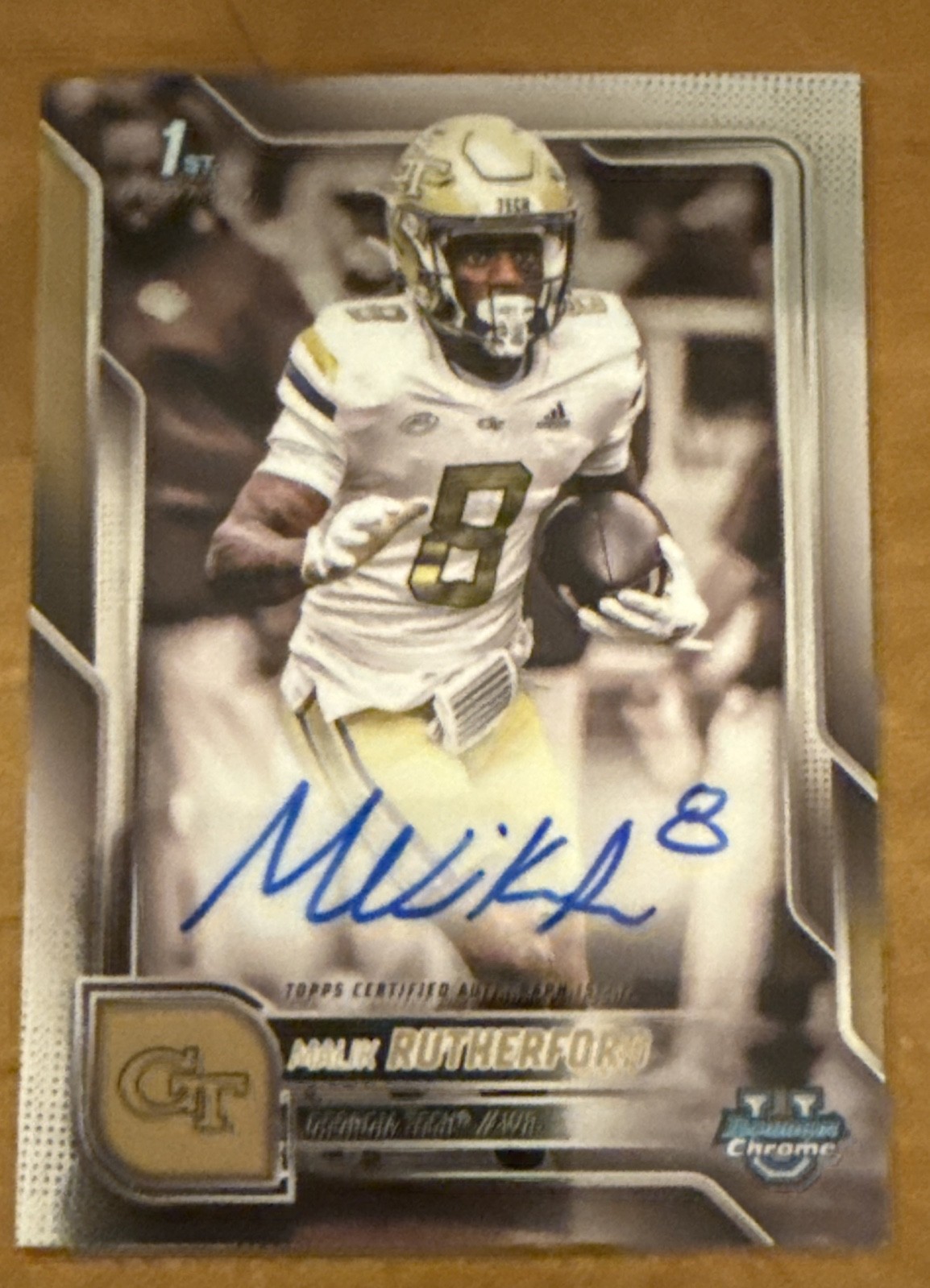 2025 Bowman University Chrome - Chrome Prospect Autographs Malik Rutherford...
