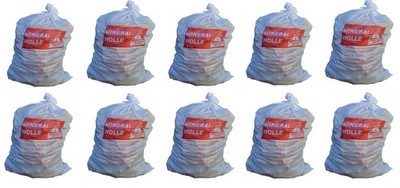 10 Stück KMF Sack Glaswolle Mineralwolle Big Bag 140x220 cm Mineralfaserabfälle