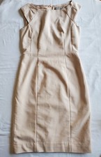 H@M Size 4 Tan Long Straight Casual Work Dress pre-owned