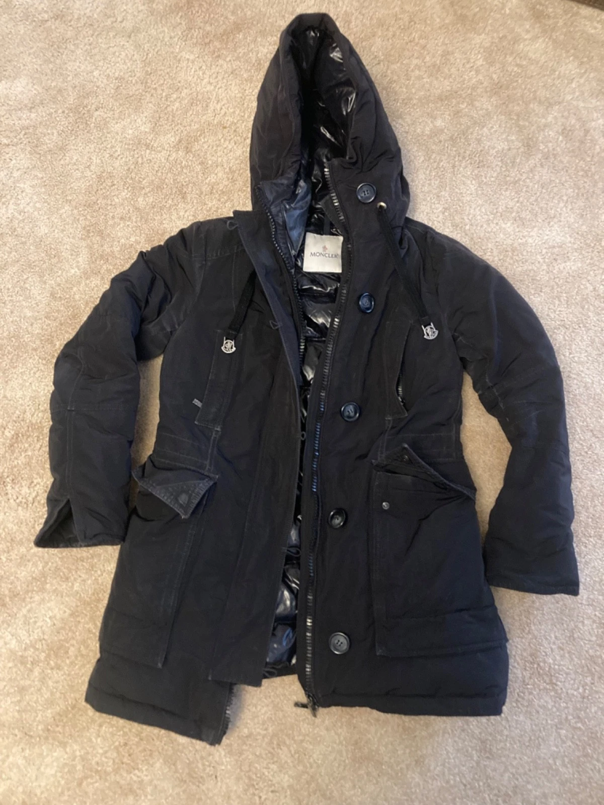 Moncler — Moncler black size small (2-4) versatile winter jacket, hard to find from Europe