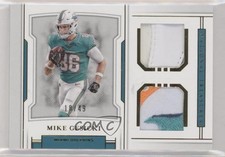 2018 Panini National Treasures Rookie Dual Materials Gold 18/49 Mike Gesicki 5w7