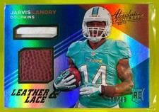 2014 Absolute Jarvis Landry Leather and Laces Football /43 #JL RC Dolphins