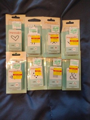 ImpressArt Metal Stamps | Lot Of 8 | 3mm (2) 6mm (6)