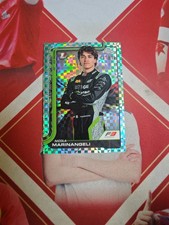 2025 Topps Chrome Formula 1 Aqua Checker Flag 1st Nicola Marinangeli /199