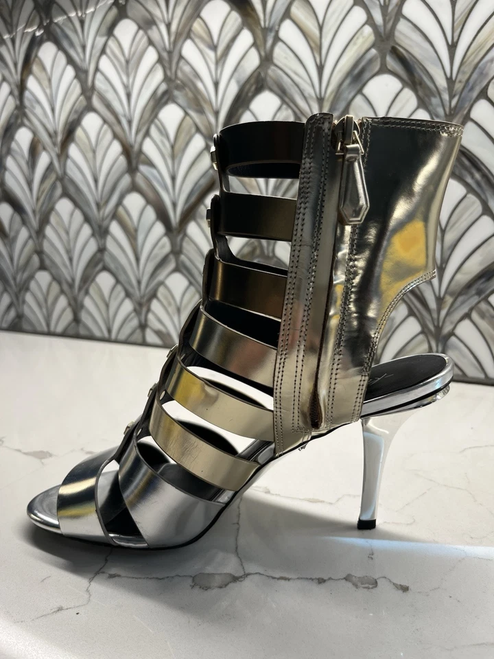 Sandalias Kenneth Cole plateadas gladiador Foto 4 de 4