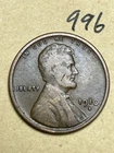 1910-S LINCOLN WHEAT CENT, low mintage date, "Fine" condition #996