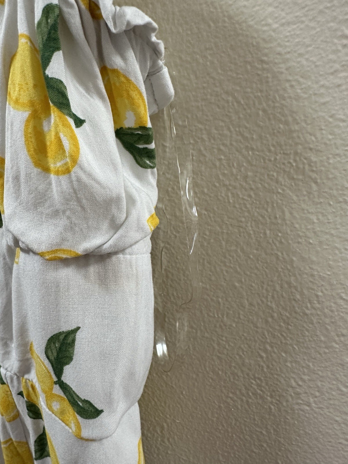 Abito prendisole Fila XL stampa limone primavera estate swing increspato regolabile