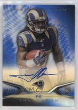 2014 Topps Platinum Auto Rookie Refractor Blue 60/99 Tre Mason #44 Auto 1u6