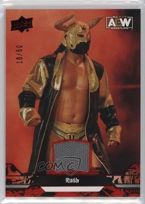 2023 Upper Deck AEW All Elite Wrestling Red Mat Relic 10/50 Rush #36 17an