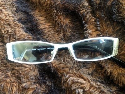 More & More Germany Mod. 50083 Col. 260 White/Black Eyeglasses Frame Design