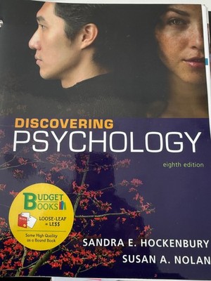 Discovering Psychology by Sandra E. Hockenbury/Susan Loose-Leaf Version