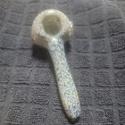 4” Yellow Green Matalic Shimmer Glass Tobacco Smoking Pipe NEW — photo 1