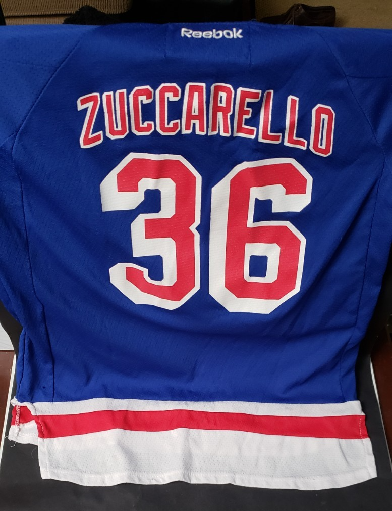 NHL Reebok NY Rangers Youth Jersey Size L/XL Mats Zuccarello 36 | eBay