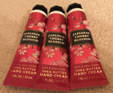 NEW 3Pk Bath  Body Works Japanese Cherry Blossom Travel Size Hand Cream 1 oz ea