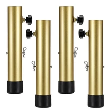 4 Pack Table Leg Extenders for Folding Tables, Adjustable Height Extensions f...