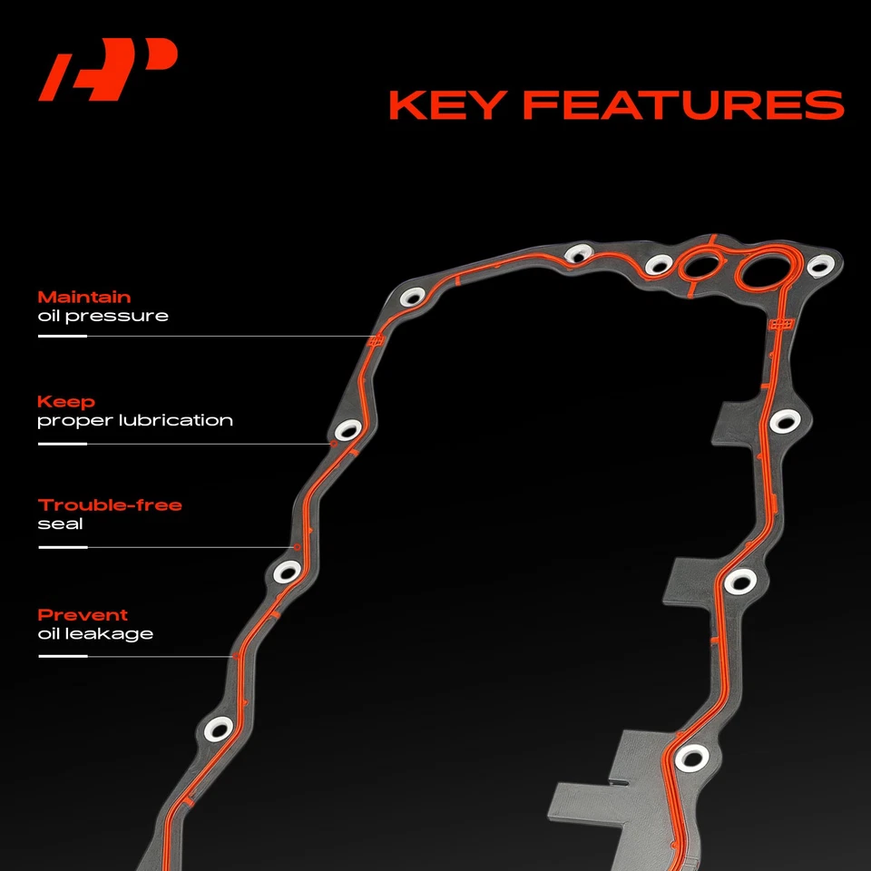 Junta de cárter de aceite de motor A-Premium con 14 orificios para Chrysler PT Cruiser Dodge Neon Foto 4 de 4