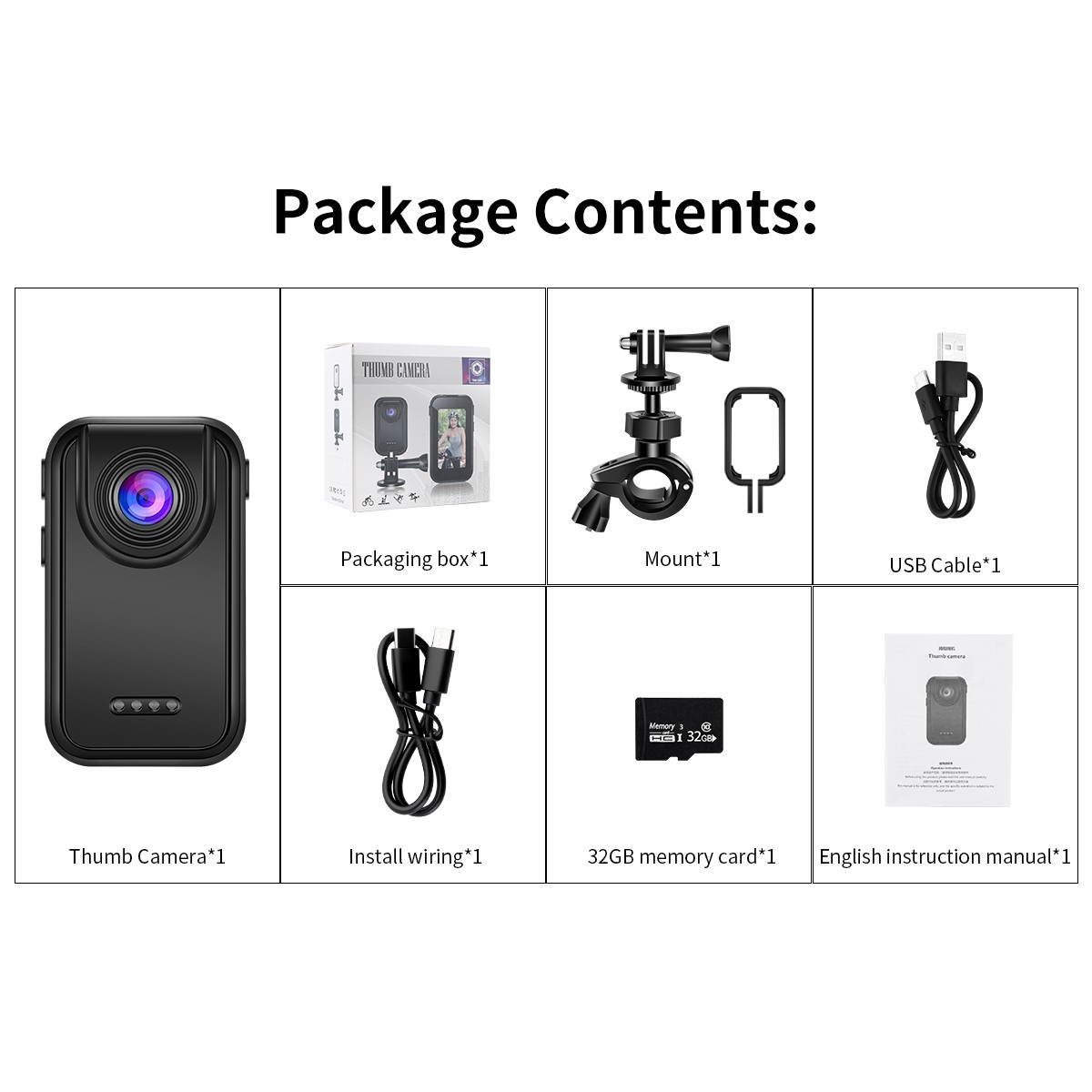 HD 2K Mini Camera Camcorder Audio Video DVR Outdoor Waterproof Action Sports Cam