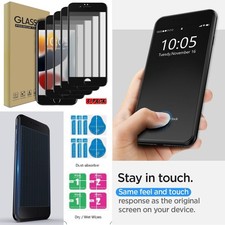  4-Pack For iPhone 6 6s 7 8 Plus Tempered Glass Film Screen Protector Film 9H
