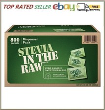 Stevia In The Raw Zero Calorie Sweetener 800 Packet Value Pack - Free Shipping.
