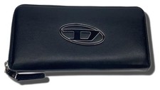 DIESEL Portafoglio Lungo Pelle Nero Autentico Uomo D:0.98” H:3.94” W:7.68” 6514