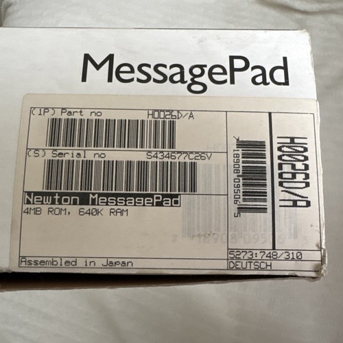Apple Newton MessagePad H1000 OVP Vintage #1 - Afbeelding 2 van 13