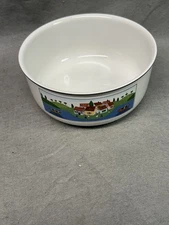 VILLEROY & BOCH DESIGN NAIF 7 3/4" VEGETABLE BOWL; BOATERS; MINT CONDITION