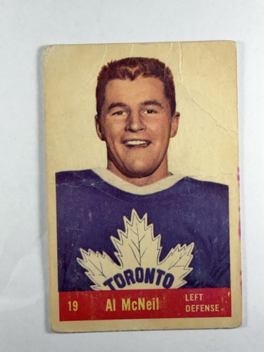 Al MacNeil #19 1957 Parkhurst card