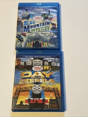 Thomas The Train Blue Mountain Mystery & Day Of The Diesels Blu-ray DVD Lot
