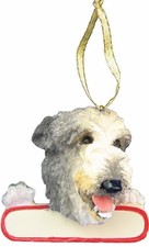 E S Pets ORN218-103 Irish Wolfhound Santa's Pals Christmas Ornament