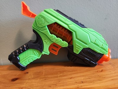 Adventure Force Quad-Shot Dart Blaster 4-Barrel Foam Gun Green Black Works Toy