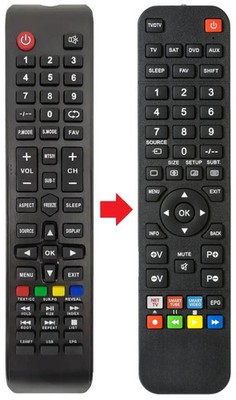 Fernbedienung passend für SILVER IP-LE40-411061 | IPLE40 | IPLE40411061