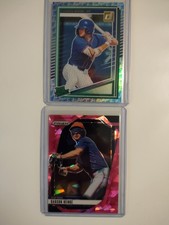 Carson Benge (Lot Of  2 Rcs) 2 2025, Emoji Foil Donruss, Pink Ice Prizm
