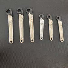 Rare Williams Tools 6-Piece 12-Point Ratcheting Flip Open Wrench Set Made in USA