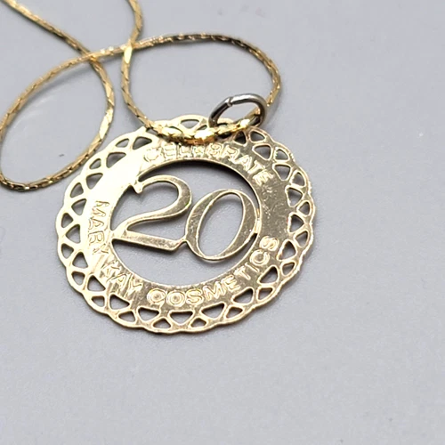 Vintage 1983 20 Years Mary Kay Cosmetics Necklace Estate Costume Jewelry 18"