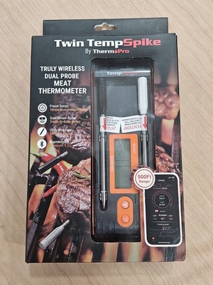  ThermoPro Twin TempSpike TP962W 500FT Wireless Meat Thermometer 2 Probes 