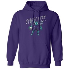 Charlotte-inspired Mascot Style - Fans Tribute Bball Unisex Hooded Sweatshirt
