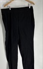 Rafaella Womens Black Flat Front Pockets Straight Leg Ankle Pants Size 18 — photo 1