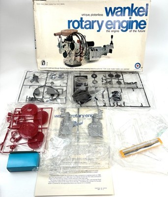 1972  ENTEX WANKEL ROTARY ENGINE MODEL KIT BOXED 1:5 SCALE 8201 Sealed CLEAN