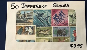 MF Guinea 50 Different Stamps