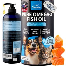 Fish Oil for Dogs and Cats   32 Fl Oz, 32 Oz