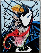 Marvel Venom Spider Man Acrylic Canvas Painting 16x12 Inches FLASH SALE