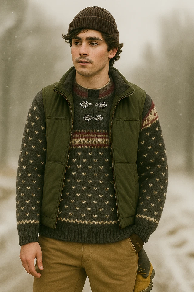 Vintage Nordic Regatta Mens Wool Sweater Large Fishermancore Cabincore Cozycore - Image 2 of 4