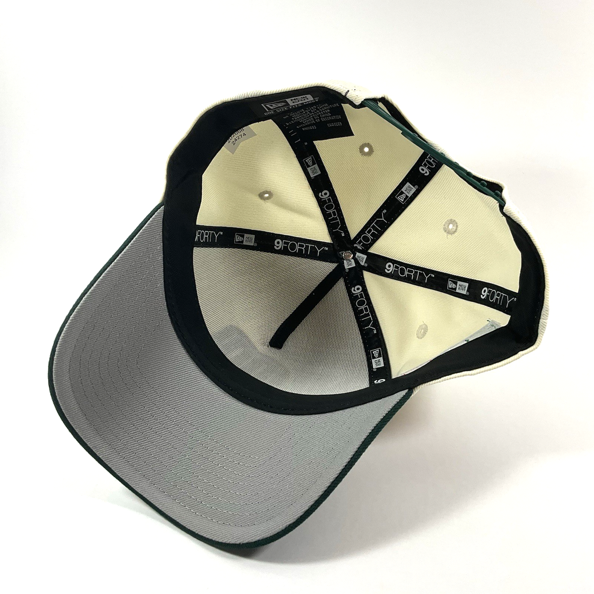 New Era Mexico Exclusive Cream Metallic Green 9FORTY A-Frame