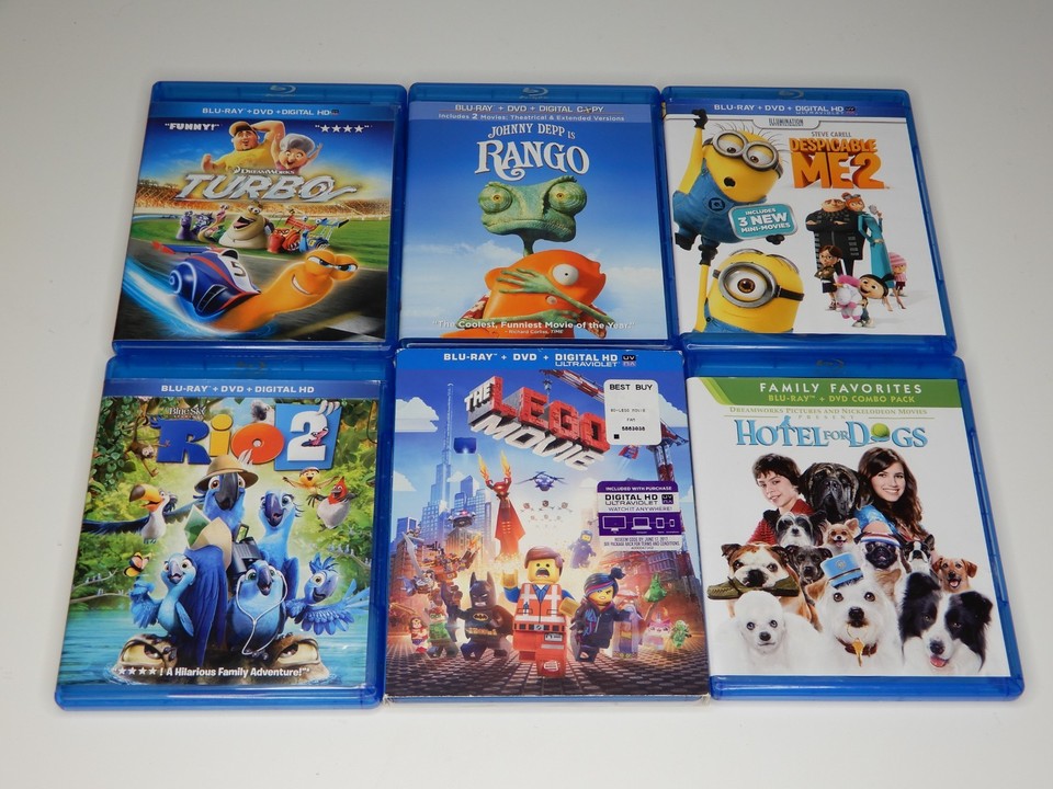 Lot of 35 Family & Children's Movies on Blu-ray - Disney, Animated ...